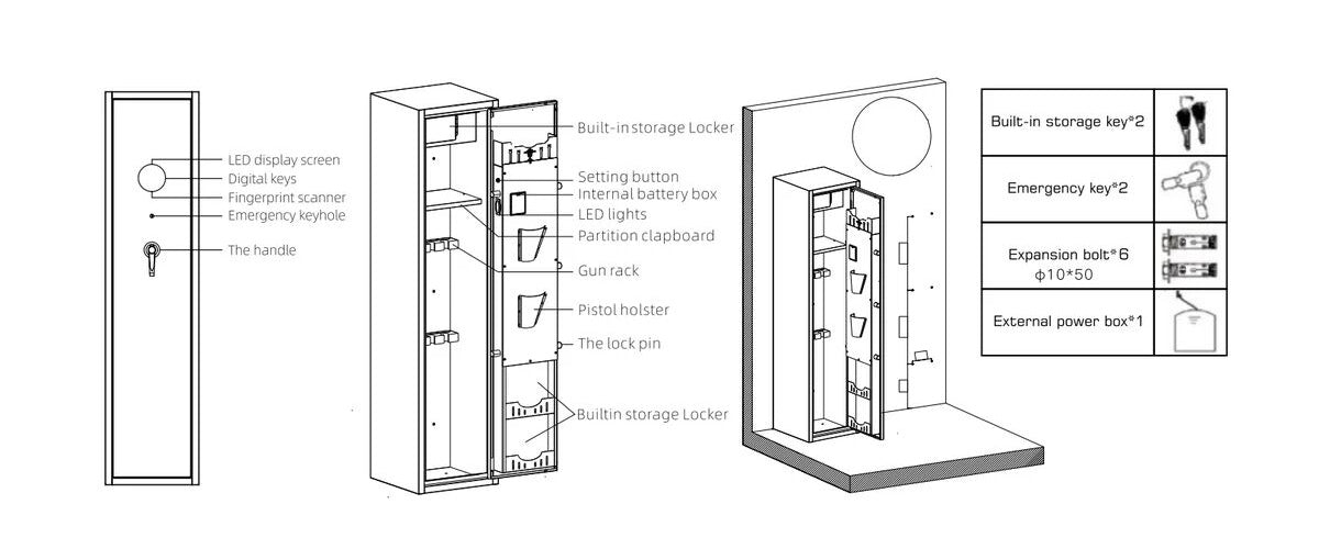 Rifle Safe Installation and Password Settings - BlackSmith – Blacksmith