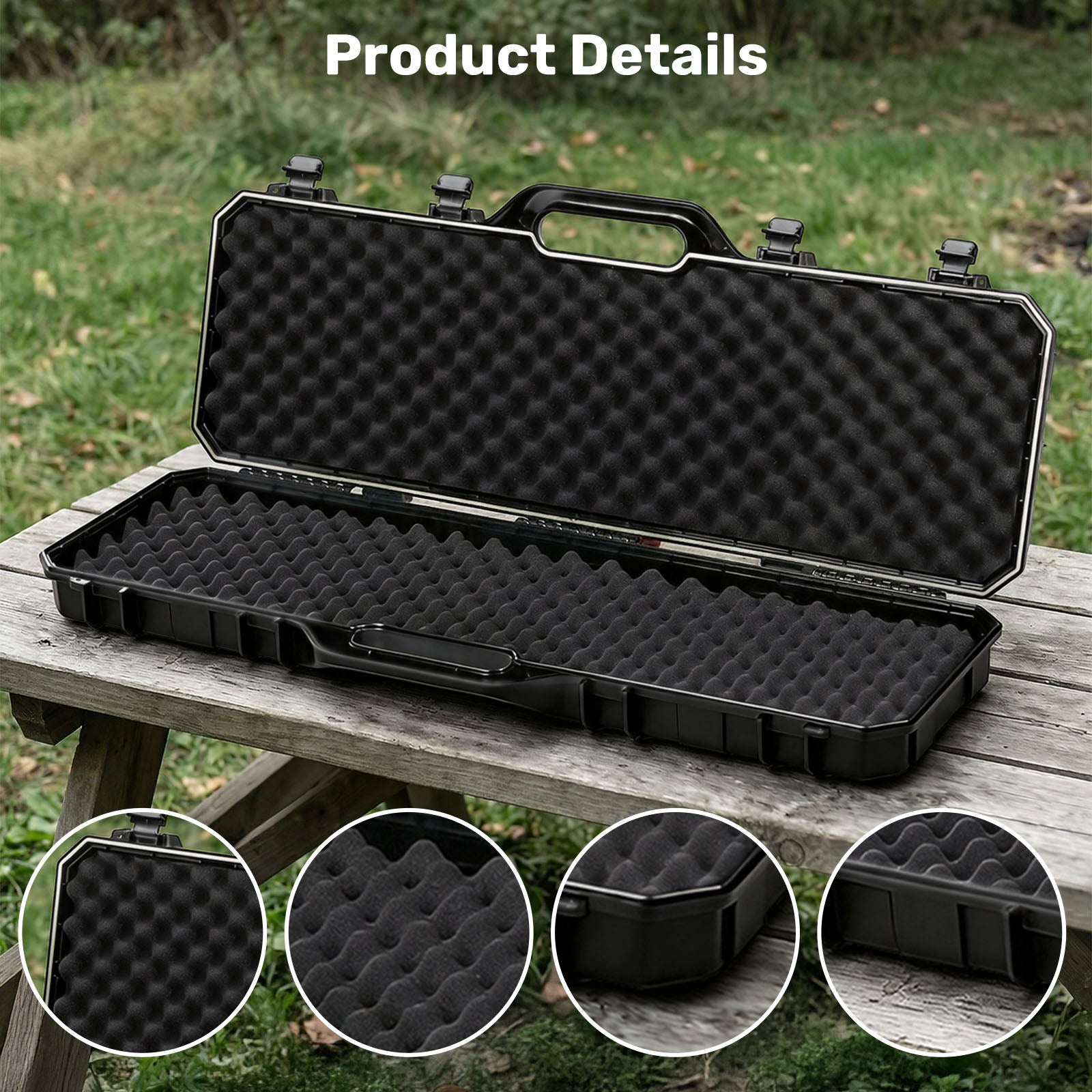 9930 Rifle Case, Long Gun Hard Shell Storage with Lock - Blacksmith