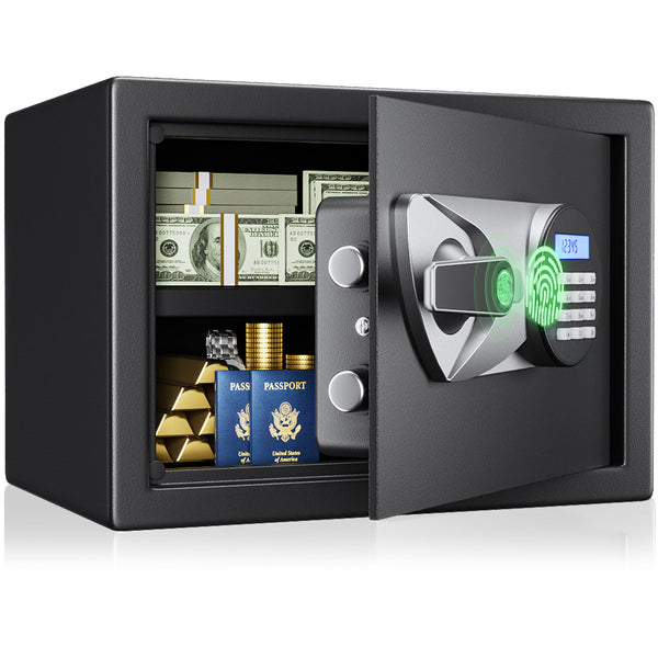 SF0602 Home Safe, 0.8 Cu Ft Fingerprint Alloy Steel Lock