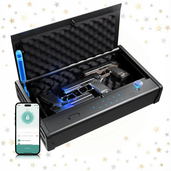 SF0201 Max Pistols Safe, 3 Gun Box Fingerprints APP