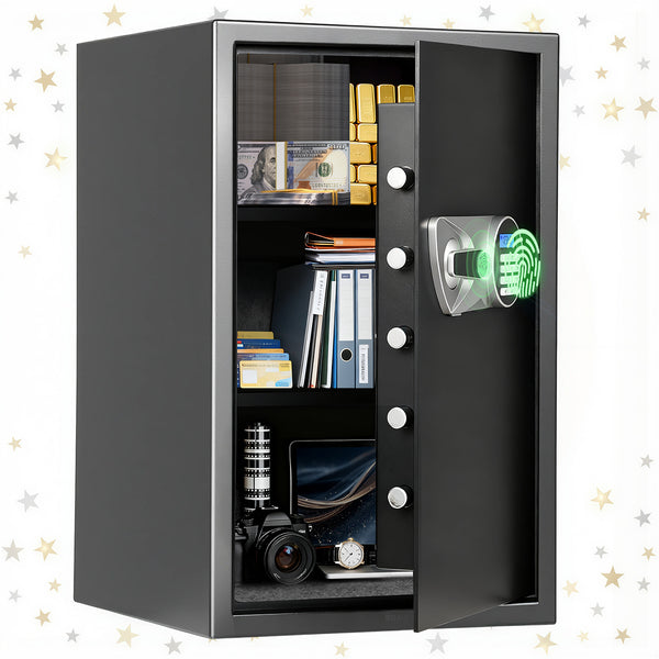 SF0609 Home Safe, 2.7 Cu Ft Fingerprint Security Lock Box