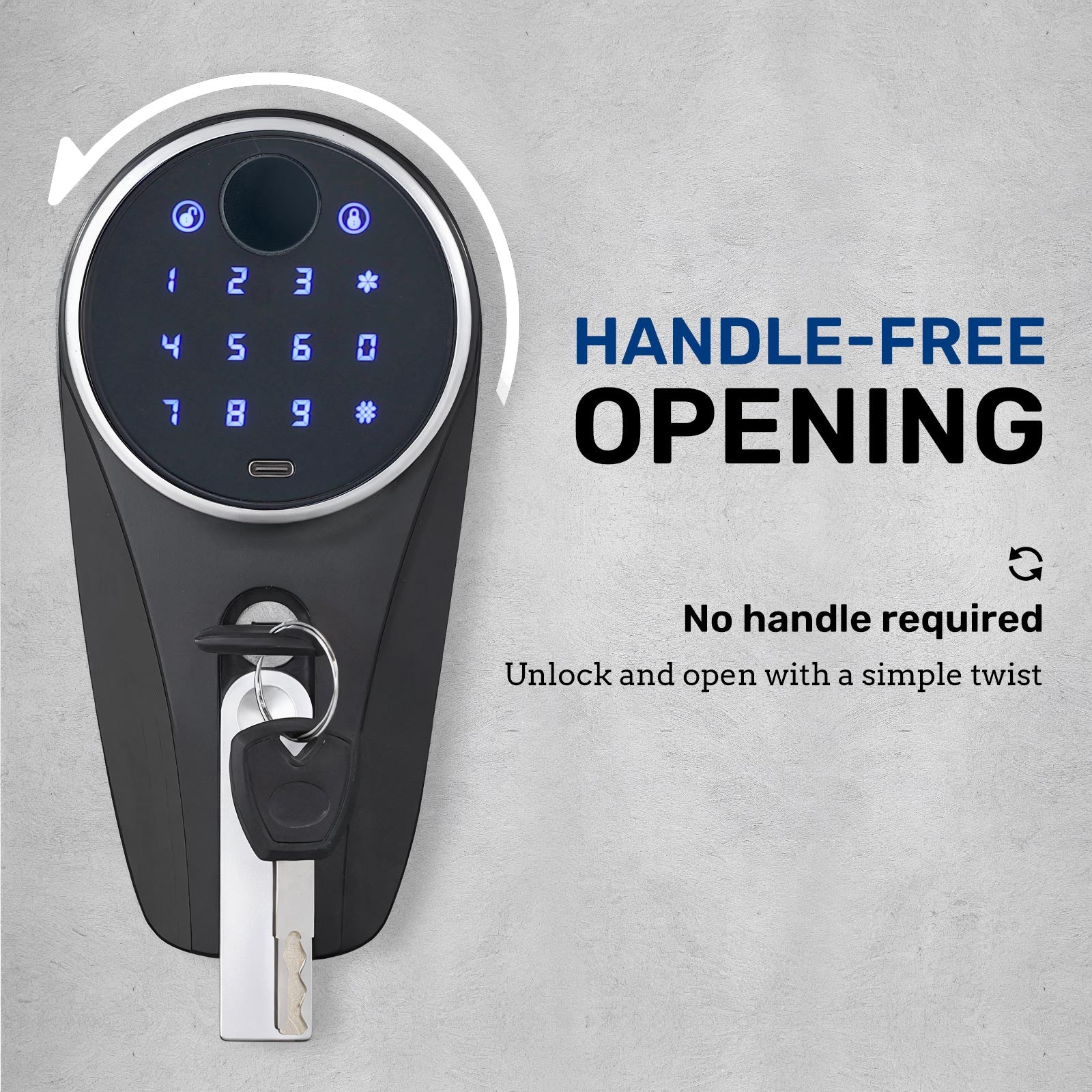 SE0104 Rifle Safe, Compact 5 Gun Cabinet Keypad - Blacksmith