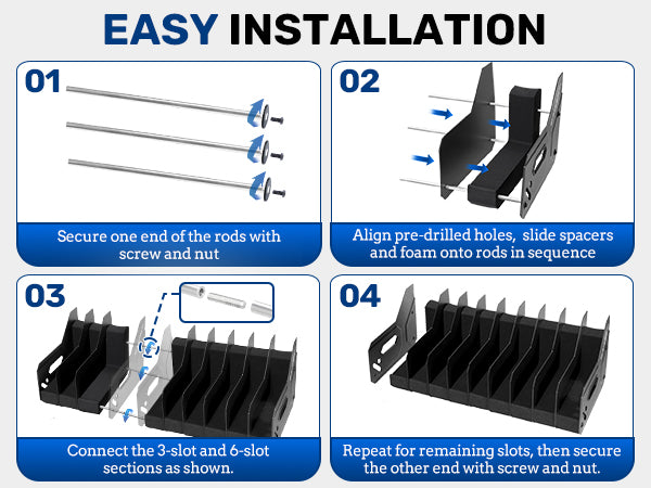 gm-series-pistol-rack-large-soft-foam-handgun-organizer-easy-installation