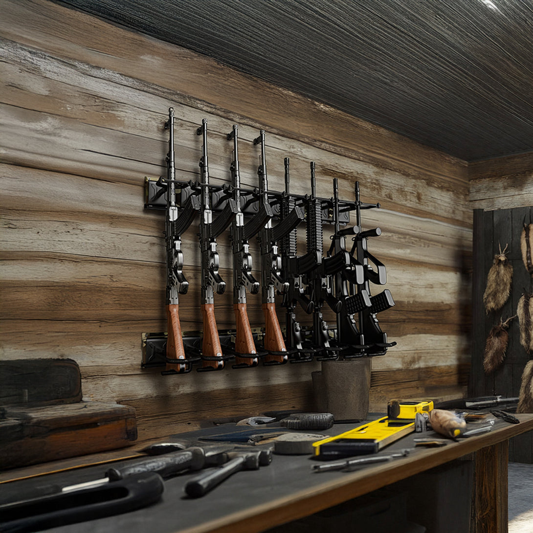 Lr Brand Rack GR Series Rifle Racks, Wall-mounted Long Gun Camo - Blacksmith