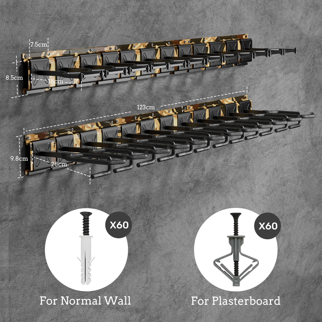 Lr Brand Rack GR Series Rifle Racks, Wall-mounted Long Gun Camo - Blacksmith