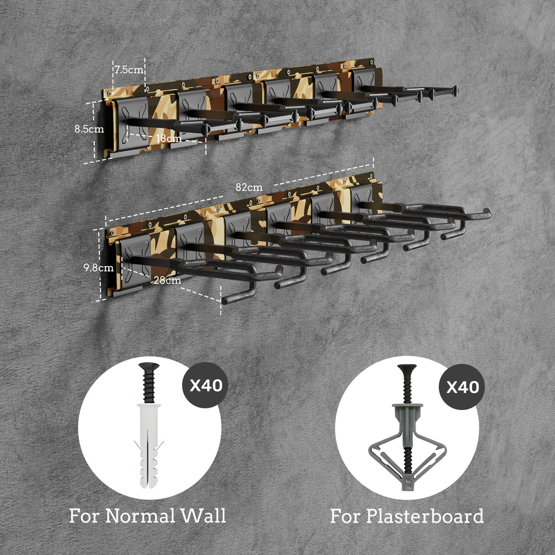 GR Series Rifle Racks, Wall-mounted Long Gun Camo - Blacksmith