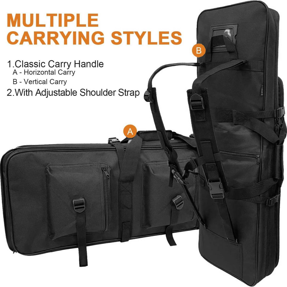 pb251-rifle-bag-water-resistant-expandable-storage-black-multiple-carrying-styles