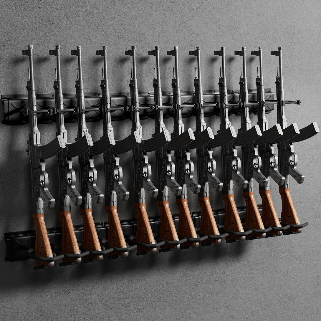 Rifle Racks Wall Mounted, 220 Lbs Load Adjustable - Blacksmith