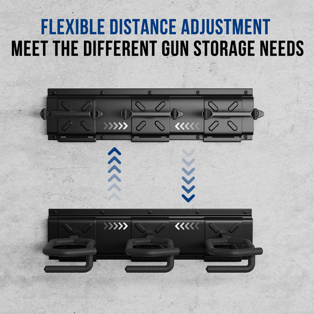 rifle-racks-wall-mounted-long-gun-220-lbs-load-adjustable-3-gun-flexible-distance-adjustment-meet-the-different-gun-storage-needs