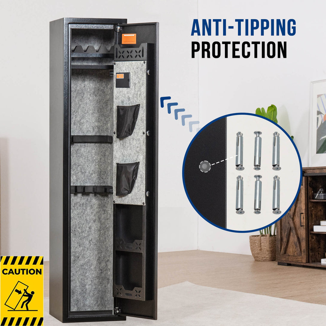 Fashion Rifle Safe SE0104 Rifle Safe, 5 Long with Digital Panel - Blacksmith