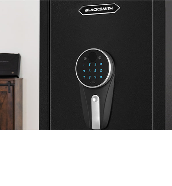 SE0104 Rifle Safe, 5 Long with Digital Panel - Blacksmith
