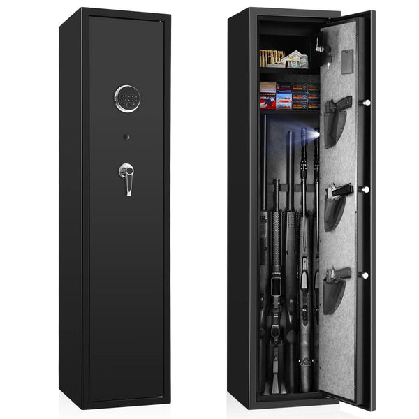 SF0105 Rifle Safe, 5 Long Gun Cabinet with Fingerprints