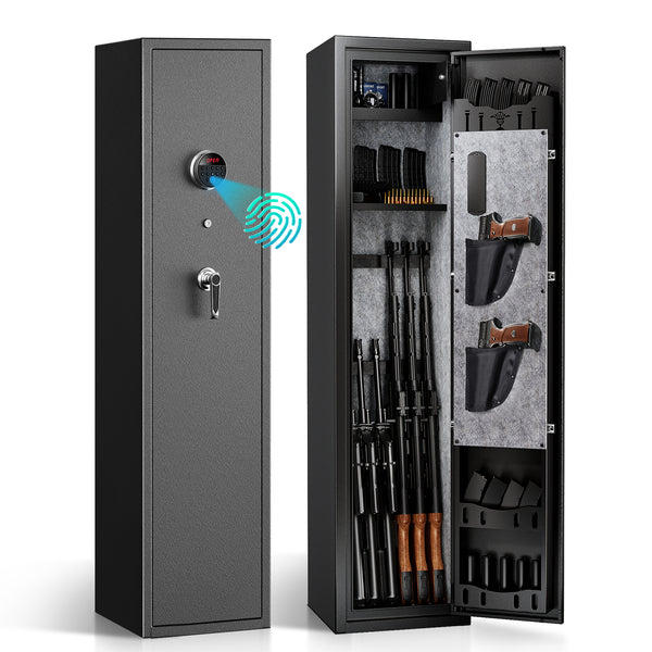 sf0106-rifle-safe-6-long-gun-cabinet-with-fingerprints-front-view-have-fingerprints