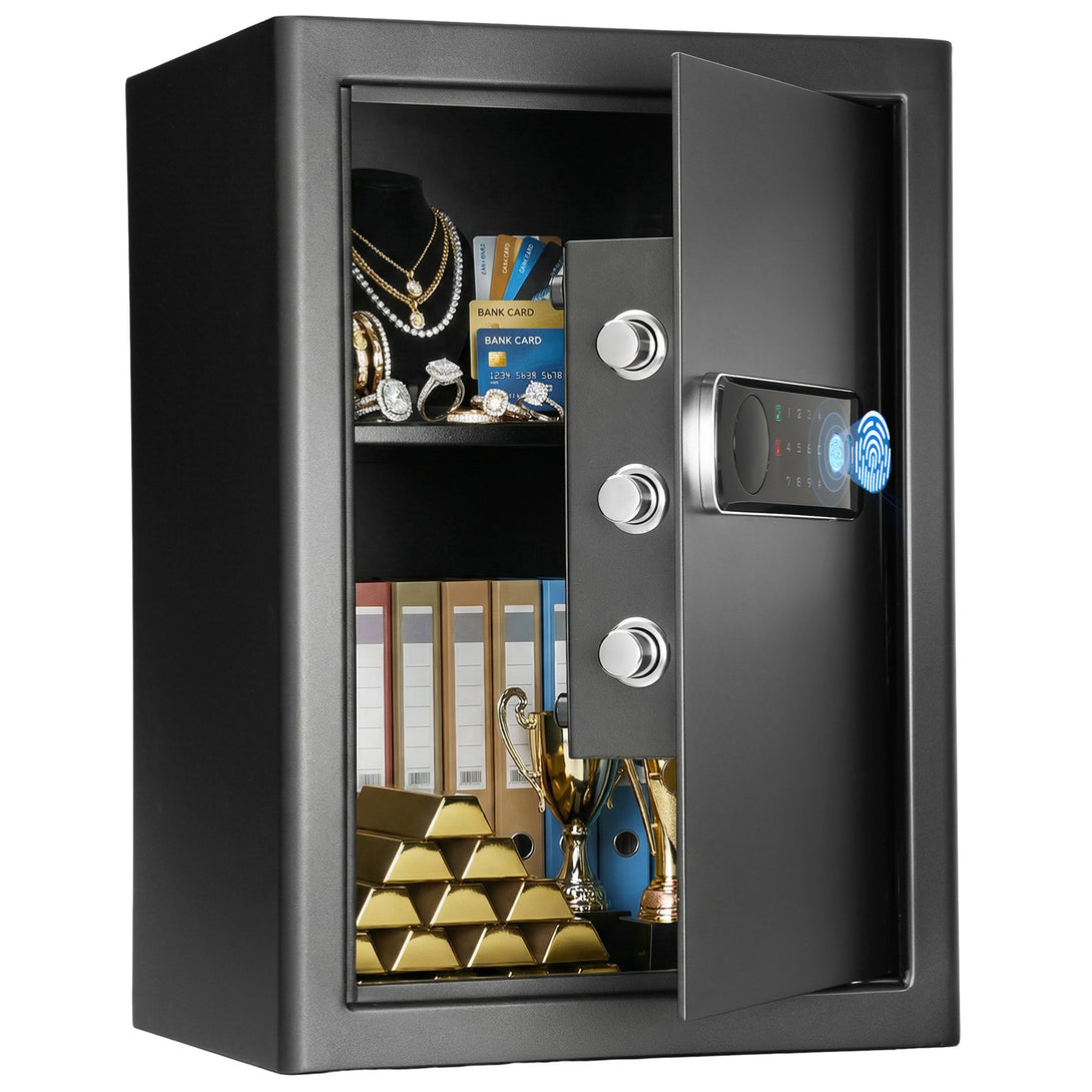 SF0704 Home Safe, 2.0 Cu Ft Hidden Knob Fingerprint - Blacksmith