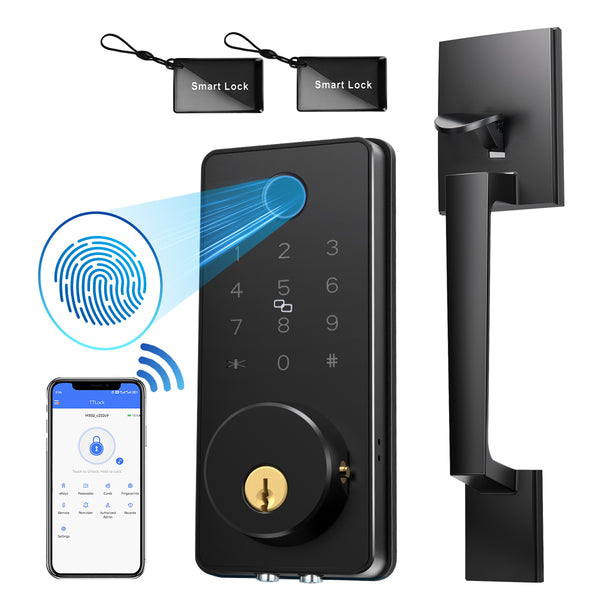 DL0102 Smart Door Lock,  Fingerprint WiFi APP Handle Deadbolt