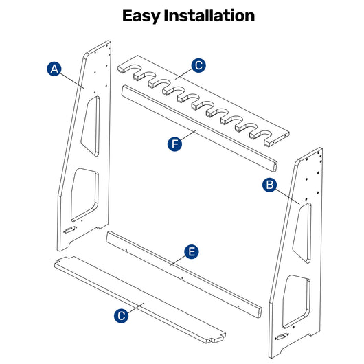uwr-mb10-gun-racks-10-long-gun-wooden-standing-storage-adjustable-easy-installation